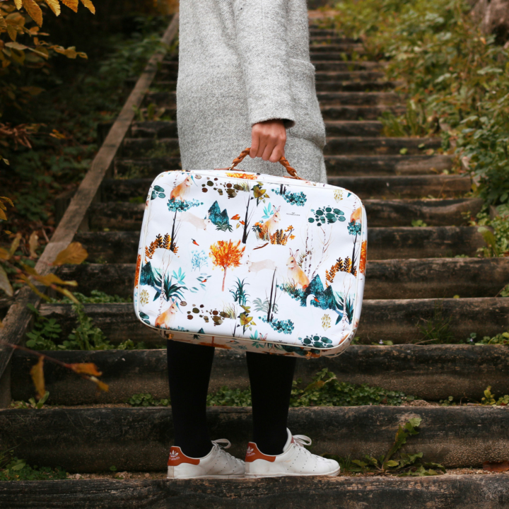 Forest pattern travel bag - Maison Baluchon