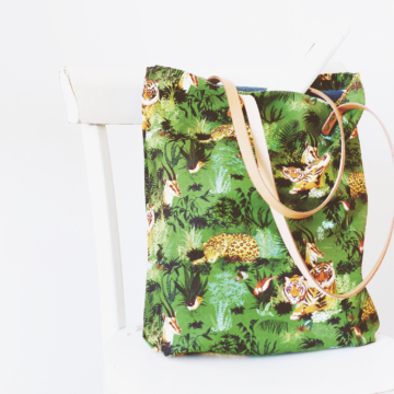 Universe - Safari pattern tote bag - Made in France