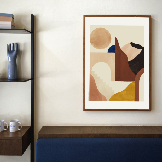 Maison Baluchon - illustration on top-of-the-range canvas in natural cotton