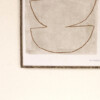 Grande affiche murale motif abstrait, dessin à la craie inspiration moderniste