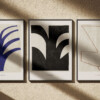 Graphic poster for contemporary wall decoration