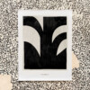 Modernist illustration with hand-drawn black abstract shapes