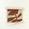 Affiche en toile canvas avec fleur abstraite terracotta