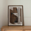 Vintage poster with Graphic motif No. 17 brown