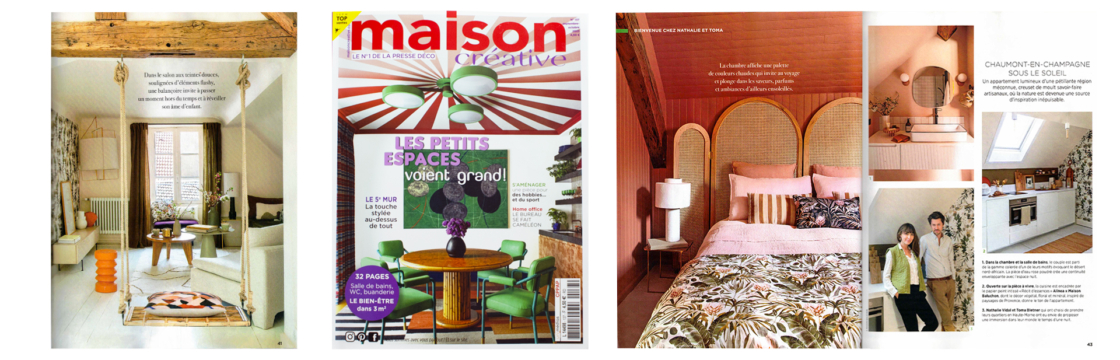 Maison Baluchon - Parution magazine Maison Créative, août 2023