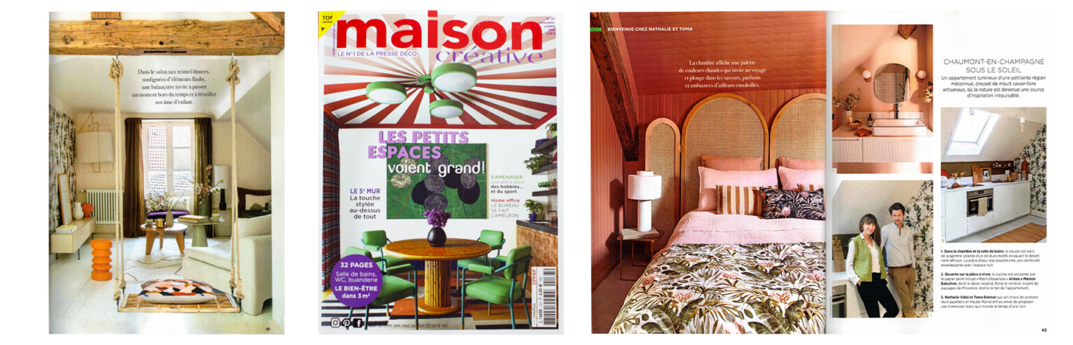 Maison Baluchon - Published in Maison Créative magazine, August 2023