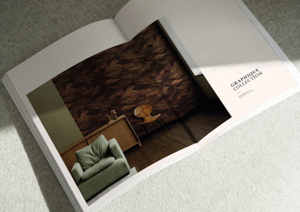Catalogue décoration - Maison Baluchon Interior Design - Papier peint, illustration, coussin, rideaux