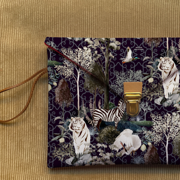 Fabric iPad case with unique design "Ménagerie de Versailles"