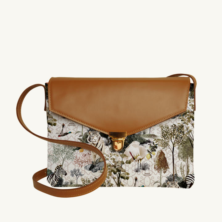 Maison Baluchon - Purse bag - Ménagerie N°01 with Camel leather