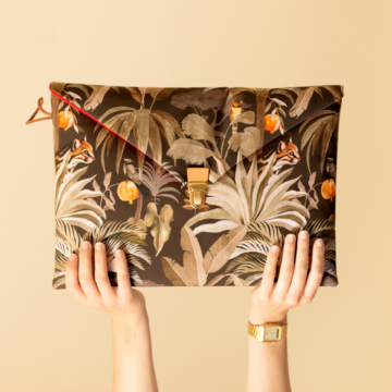 Maison Baluchon - Padded fabric pouch for safe transport of your Macbook