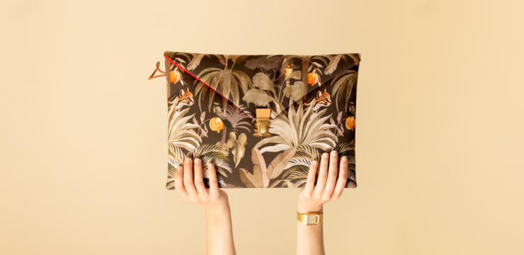 Maison Baluchon - Padded fabric pouch for safe transport of your Macbook