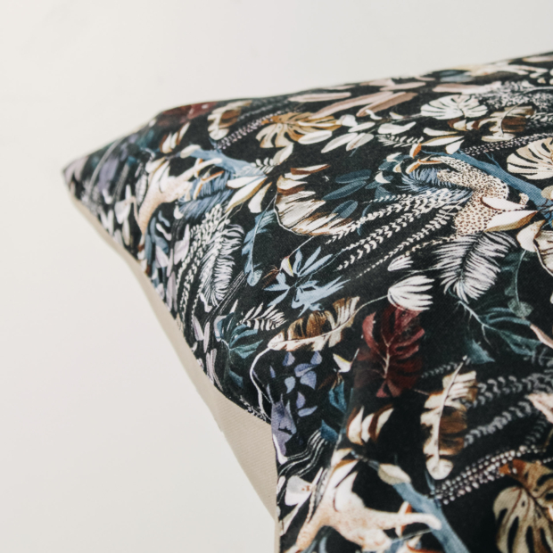 Jungle N°19 Cushion inspired by the animal and vegetable world