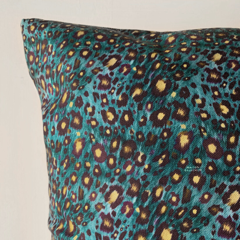 Cushion cover leopard print, Sauvage N°21 pattern