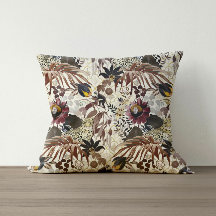 Housse de coussin faite à la main en France