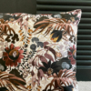 Cushion cover with Inde N°03 pattern - Floral and vegetal pattern