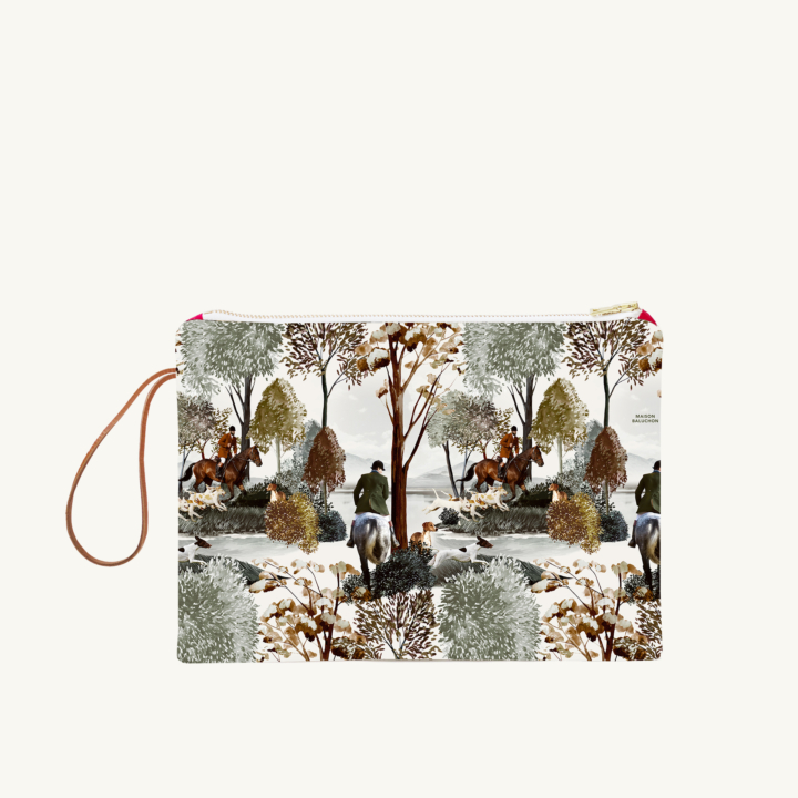 Maison Baluchon - Large zippered pouch - Forêt N°24