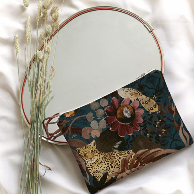 Large pouch Inde N°02 to slip into your handbag