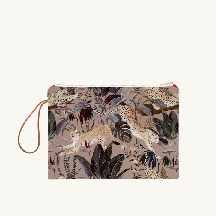 Maison Baluchon - Grande pochette zippée - Jungle N°21