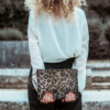 Fashion accessory - Zipped fabric pouch with unique pattern