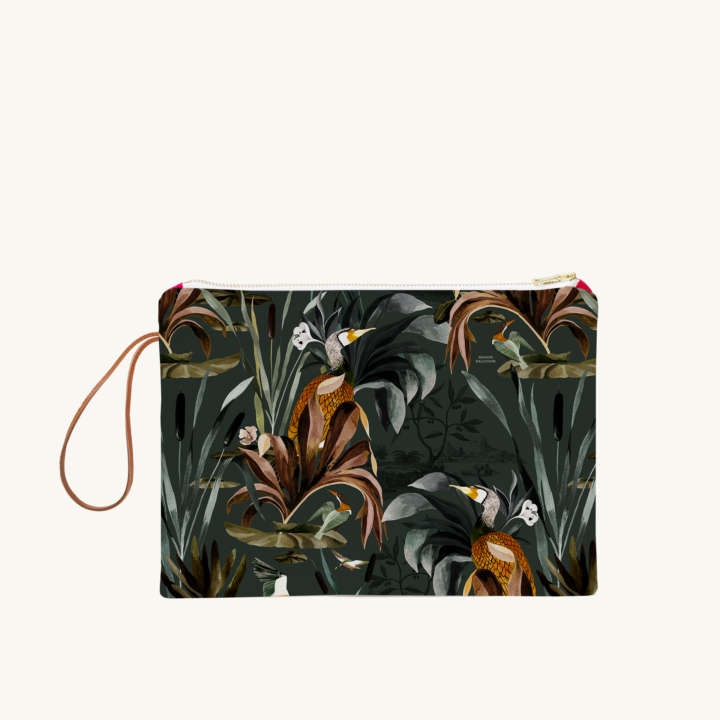 Maison Baluchon - Large pouch - Sauvage N°26 Green