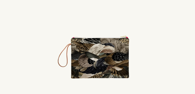 Grande pochette zippée Sauvage N°27 - Maison Baluchon