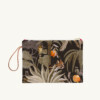 Maison Baluchon - Grande pochette zippée - Tropical N°17 Bronze
