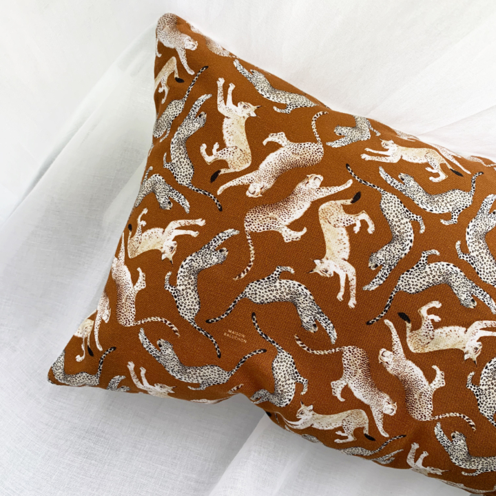 Cushion cover made in France by craftsmen