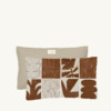 Cushion 50 x 30 cm - Moderniste N°01 Terracotta motif - Maison Baluchon