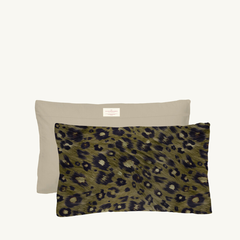 Cushion 50 x 30 cm Sauvage N°21 - Khaki custom-made by Maison Baluchon