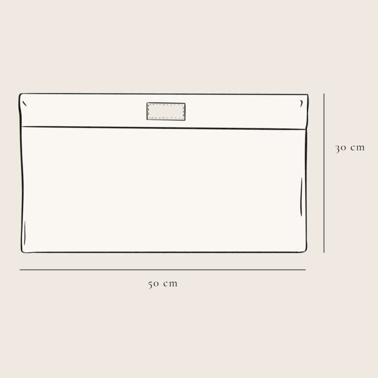 Technical drawing – Cushion cover 50 x 30 cm Technical drawing - Cushion cover 50 x 30 cm
