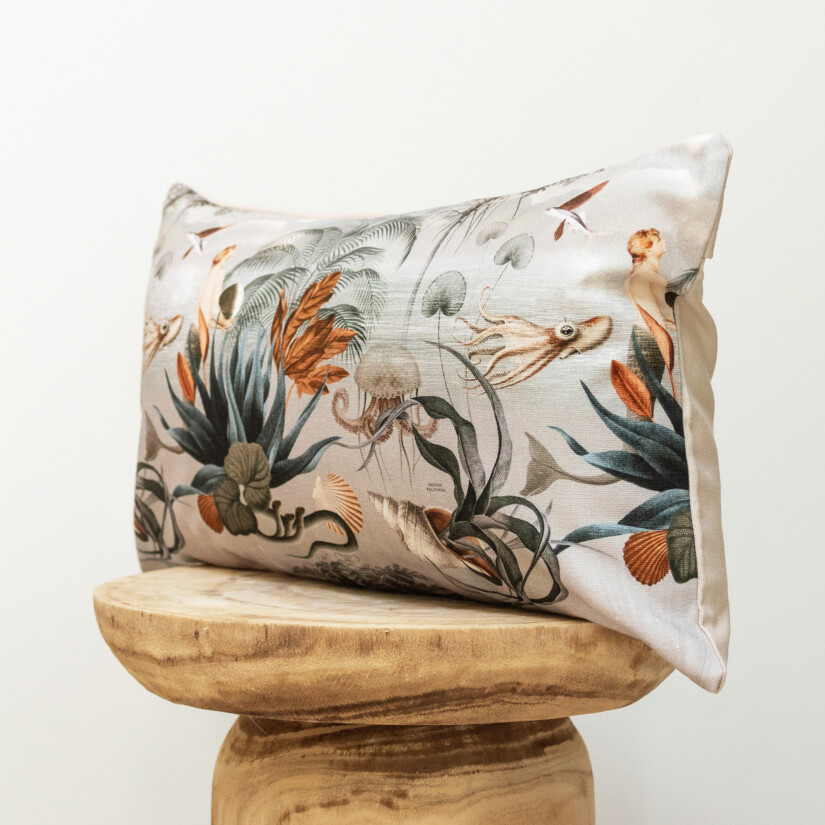 Nautical printed cushion Mythe N°01 - Maison Baluchon