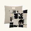 Cushion 50 x 50 cm - Moderniste N°01 Black motif - Maison Baluchon