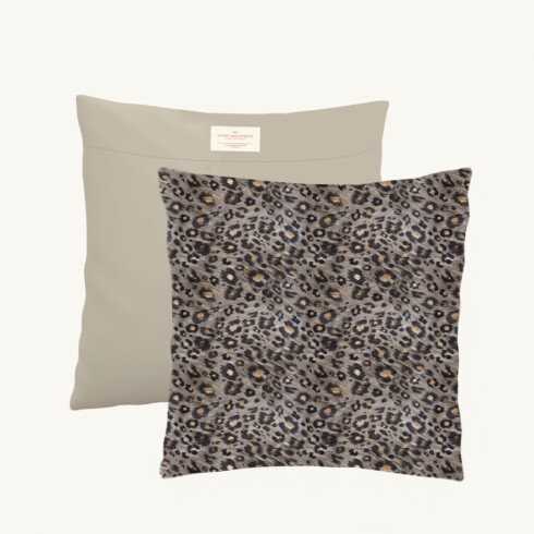 Housse de coussin 50 x 50 cm Sauvage N°21 Beige - Maison Baluchon