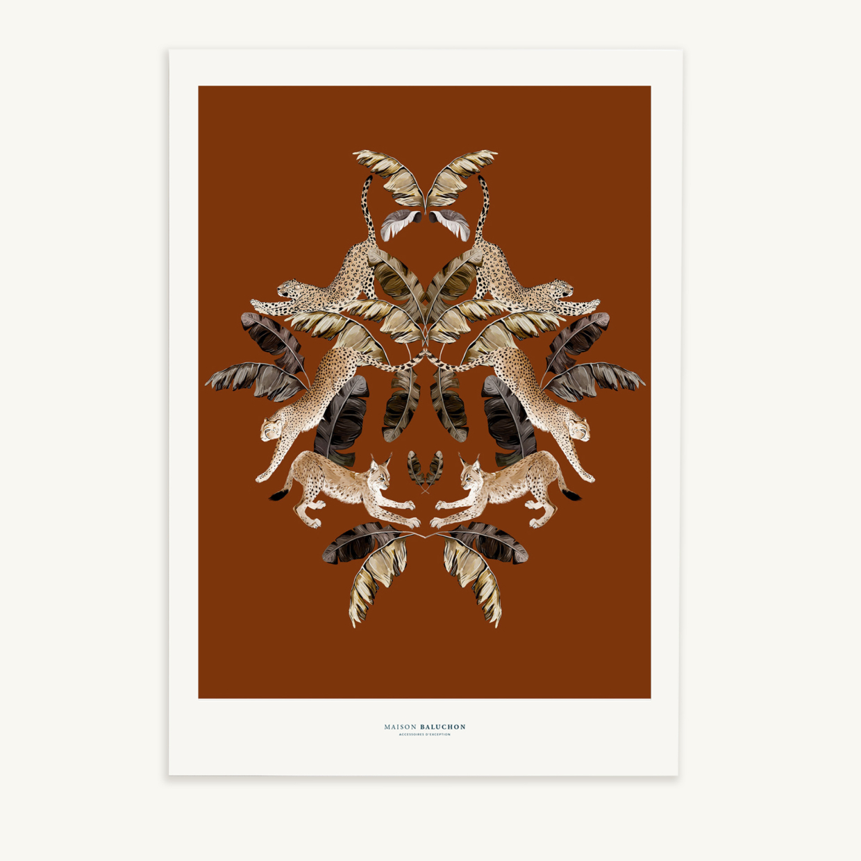 Maison Baluchon - Illustration format A3 - Félin N°02