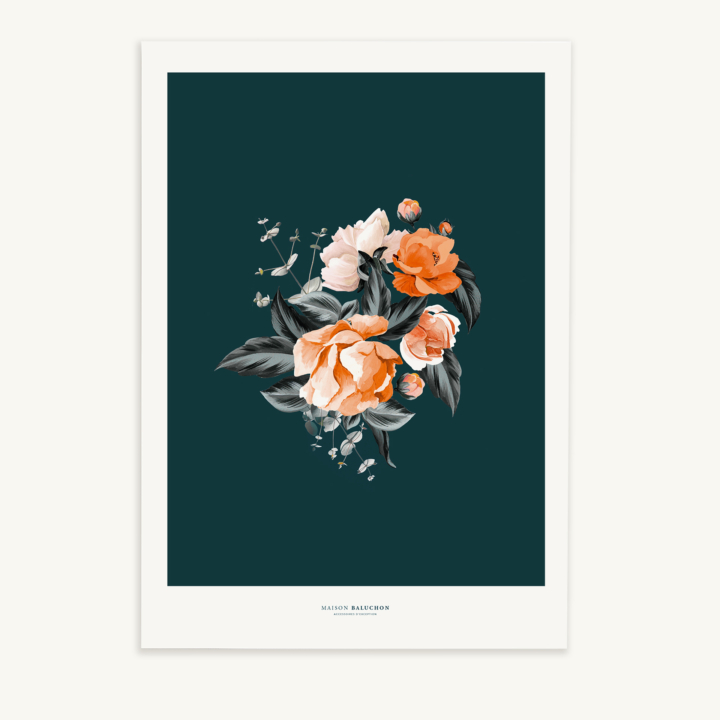 Maison Baluchon - A3 Illustration - Floral N°03