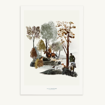 Maison Baluchon - Illustration format A3 - Forêt N°24
