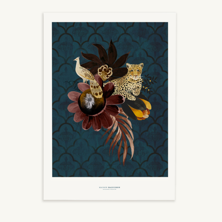 Maison Baluchon - Illustration format A3 - Inde N°02