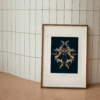Illustrated graphic poster - Félin N°01 Collection - Navy blue background