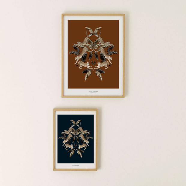 Create a warm atmosphere with our Félin N°01 & N°02 illustration