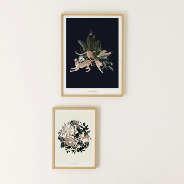 Affiches A3 & A4, collection Jungle