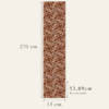 Racord pattern of a wallpaper strip, motif Félin N°02