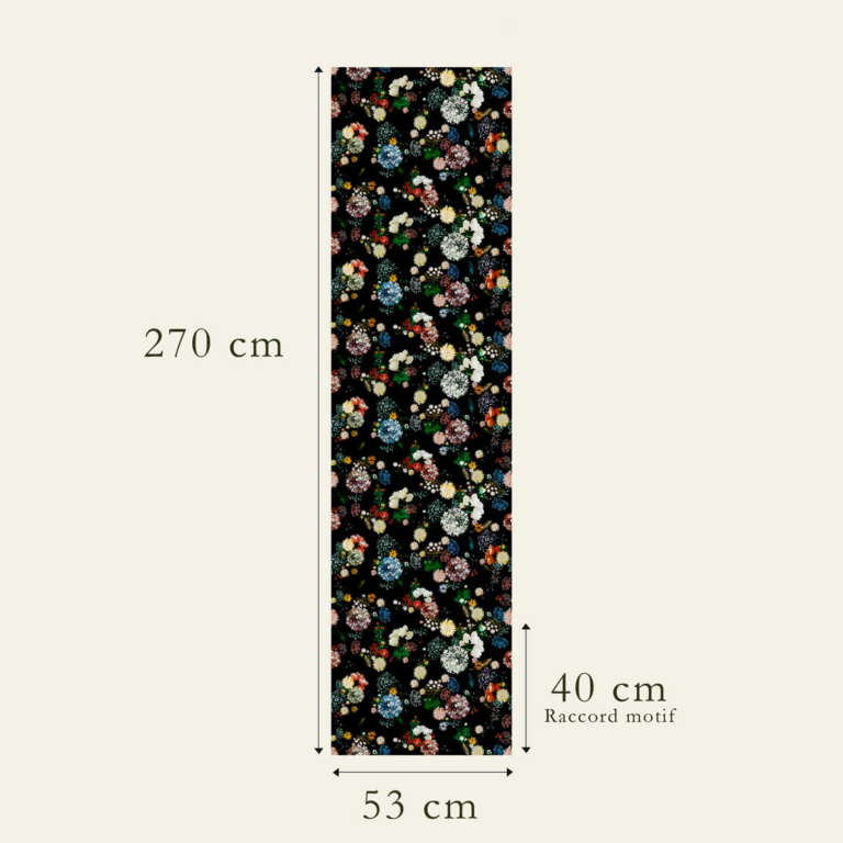 Raccord papier peint du motif Floral N°02