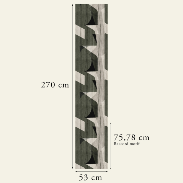 Wallpaper pattern connection - Motif Graphique N°17 - Vert