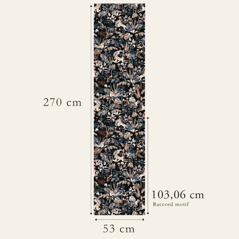 Raccord papier peint du motif Jungle N°19 Raccord papier peint du motif Jungle N°19