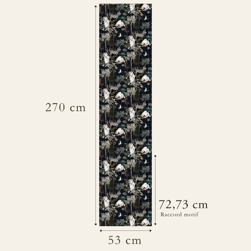 Wallpaper pattern connection - Motif Ménagerie N°02