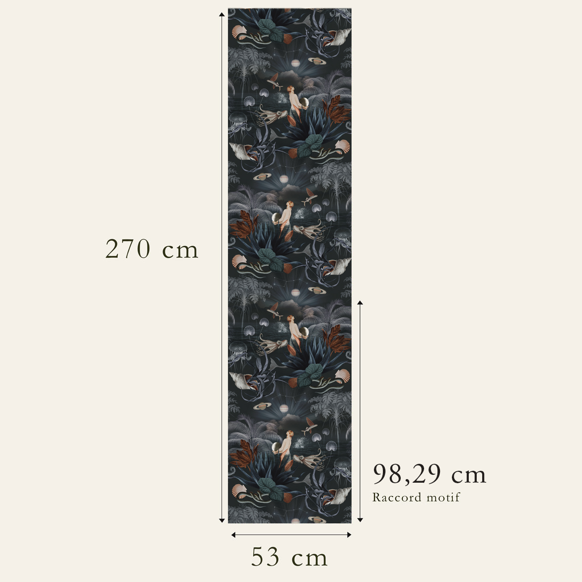 Wallpaper pattern connection - Motif Mythe N°02