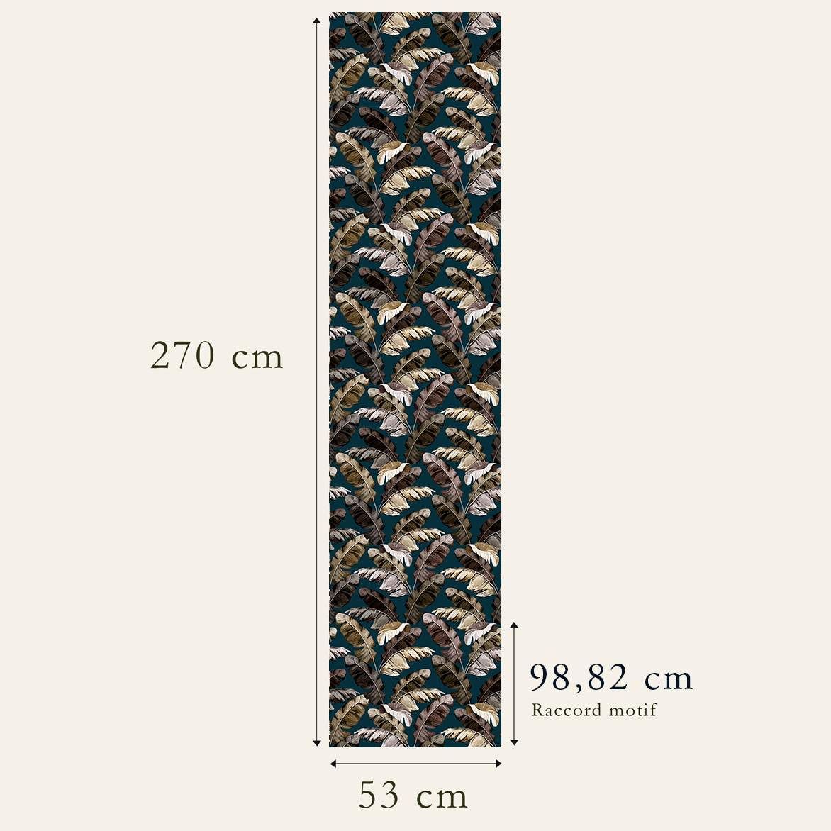 Wallpaper pattern connection - Motif Tropical N°13