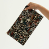 Long fabric pouch with Sauvage N°24 pattern