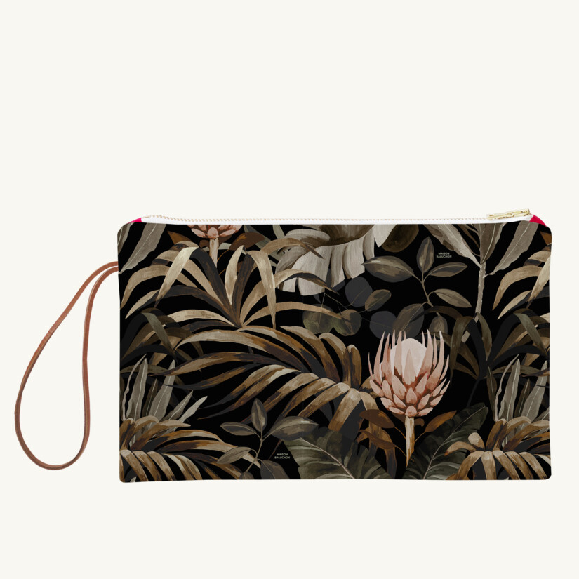Long pouch Tropical N°15 custom-made by Maison Baluchon