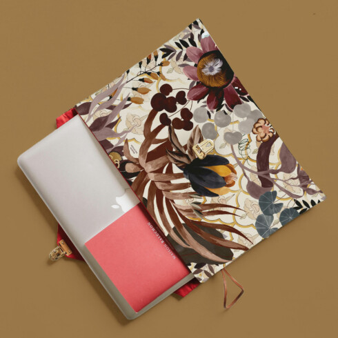 Maison Baluchon - Etui MacBook imprimé Inde N°03 fait à la main